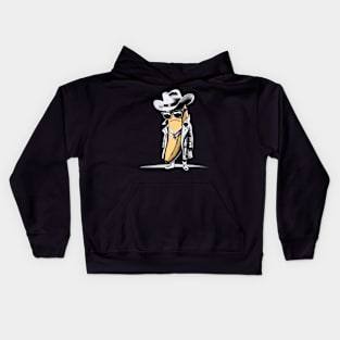 Banana Cowboy Cowgirl Country Western Novelty Funny Banana Kids Hoodie